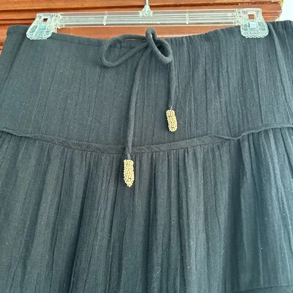 Free People Simply Smitten Black Tiered Maxi Skirt size XS (will fit up to M/L) - Picture 4 of 7